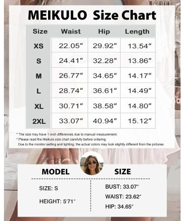 Meikulo Women Smocked Ruffle Mini Skirt - High Waisted Tiered Short Skirt with Shorts - A-pink X-Small - Buy Online on GoSupps.com