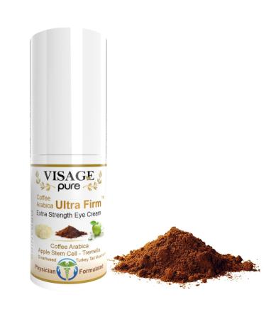 Visage Pure Caffeine Ultra Firm Eye Cream Powerful Hydrating  Softening  and Firming Eye Cream. Fights Wrinkles  Puffiness and Dark Circles - Organic - Physician Formulated - Research Supported