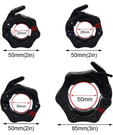 Latinaric Fitness Dumbbell Collars - Adjustable 25mm 28mm 30mm 50mm Barbell Collars for Secure Weightlifting - Buy Online on GoSupps.com