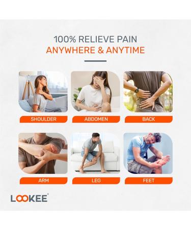 LOOKEE Premium LED 4-Channel TENS Unit EMS Muscle Stimulator - Pain Relief Therapy 36 Programs FSA/HSA Eligible - Buy Online on GoSupps.com
