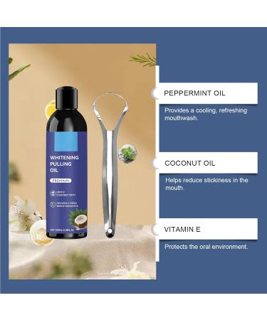 Huile De Tirage Blanchissante Rince-Bouche La Noix De Coco Et La Menthe 100ml Rafra chit Et Nettoie En Profondeur La Bouche liminer Les Odeurs Et Les Taches - Buy Online on GoSupps.com