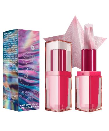 Shimmering Lipstick - Waterproof Glitter Color Stick High Shine Makeup for Women | Moisturizing Bold Pigment Cream Soft and Smooth Finish for Party