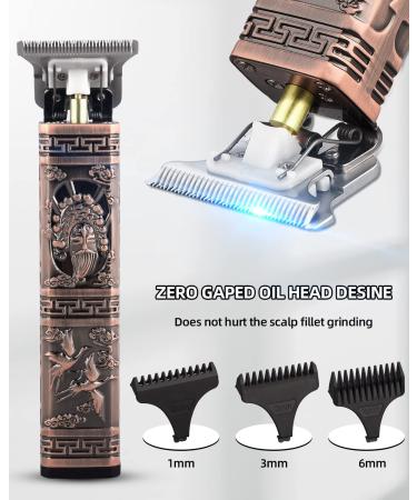 CkeyiN Professional Men's Hair Clippers - Rechargeable Cordless T-Blade Trimmer for Baldheaded Beard Shaver and Barbers Grooming Kit - Buy Online on GoSupps.com