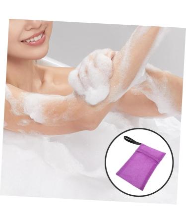 WOFASHPURET Soap Mesh Bag Purple Bar Soap Scrubber Pouch Bar Soap Scrubber Soap Scrubber Pouch Nylon - Buy Online on GoSupps.com
