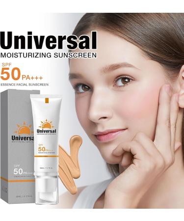 Sunscreen SPF 50+ Face Sun Cream SPF 50 PA+++ Moisturizing Face Sunscreen Suncream Factor 50 for Face Waterproof Sun Cream Against Sunburn Ultra Light UVA & UVB Protetion Non-Greasy - Buy Online on GoSupps.com