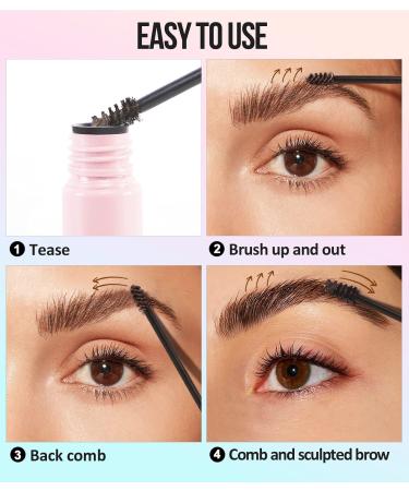 iMethod Waterproof Eyebrow Gel - Long-Lasting Brow Mascara for Full & Natural Brows in Black Color 03 Grey Black - Buy Online on GoSupps.com