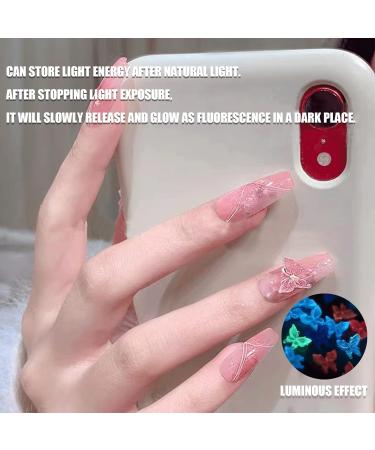 Colorful 3D Butterfly Nail Charms - 12Grids Resin Mini Nail Art Decorations for Women and Girls | Manicure Design DIY Crafts - Cute Nail Charms - Buy Online on GoSupps.com