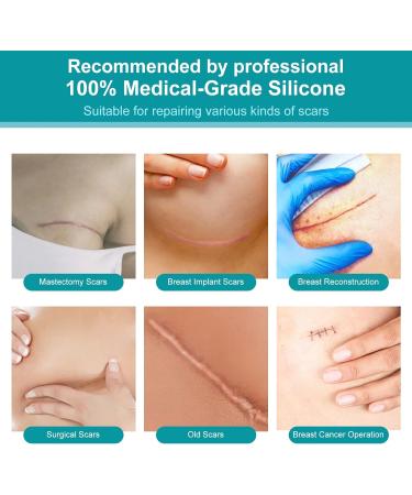 8 Pcs Reusable Medical Grade Silicone Scar Sheets for Breast - Silicone Scar Tape - Buy Online on GoSupps.com