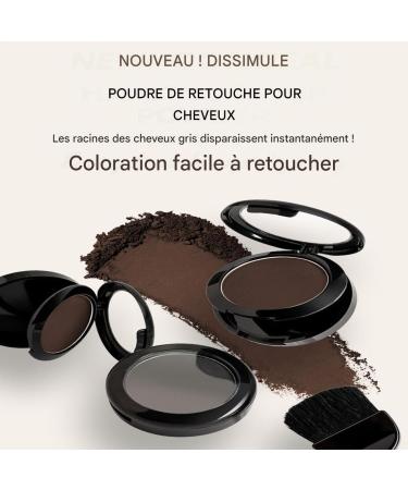 Camouflage Hair Powder - Long-Lasting Natural Effect Powder with Applicator and Mirror - Lightweight Root Concealer for Men Women & Seniors | Instant Look Thicker and Voluminous - Buy Online on GoSupps.com