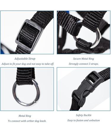 ILEPARK Adjustable Dog Halter - Padded Fabric Anti-Pull Collar for Dogs (Large Pink) - Ideal for Comfortable Walks - Buy Online on GoSupps.com