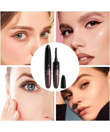 Wpsagek Heated Eyelash Curler - Electric Small Lash Curler with Comb | Double-Sided Anti-Scald Portable Lash Curler 4 Adjustable Temperature Levels Eye Makeup Tools for Natural 24hr Curl Black - Buy Online on GoSupps.com