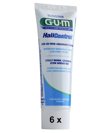 Gum HaliControl Tooth Gel 75ml Pack of 6 (6 x 75ml)