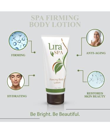 Lira Clinical SPA Skin Firming Lotion - Anti-Cellulite & Tightening Body Cream with Caffeine & Peptides for Crepey Skin - 4 fl oz - Buy Online on GoSupps.com