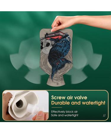 Owl Skeleton Hot Water Bottle with Plush Cover | Hand Warmer for Adults & Kids - 26.5x15.3cm | International Shipping Available - Buy Online on GoSupps.com