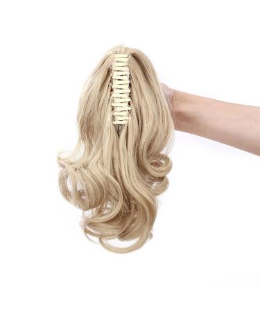 S-NOILITE 30cm Voluminous Hair Extensions | Corrugated Ponytail Braid & Claw | Dark Blonde & Bleached Blonde Mix - Buy Online on GoSupps.com
