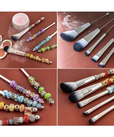 Beaded Makeup Brush With Metal Handle Multifunctional Beauty Tool For Contouring Highlighting And Brush - Buy Online on GoSupps.com