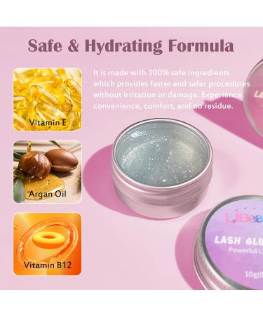 Libeauty Lash Lift Glue Balm - Strong Sticky Eyelash & Eyebrow Adhesive | Fruit Flavor | 10g - Perfect for Brow Lamination & Perms - Buy Online on GoSupps.com