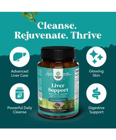 Bundle of Cleansing Herbal Liver Detox Gummies with Artichoke Extract Turmeric Curcumin & L-Carnitine and Liver Cleanse Detox & Repair - Silymarin Milk Thistle with Dandelion Root Choline Beetroot - Buy Online on GoSupps.com