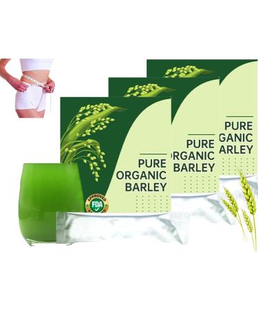 Naveta Barley Grass Powder 100% Pure & Organic, Barley Grass Powder Naveta, Naveta Pure Organic Barley Grass Powder, Easy to Use and Carry, Be Good for Health (3 Box/60 Bag)