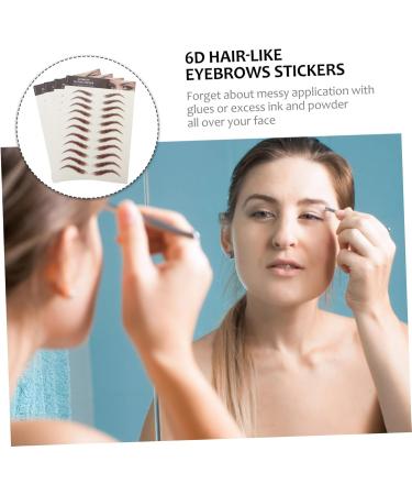 Beavorty 8 Sheets Waterproof Eyebrow Stickers Waterproof Makeup Imitation Eyebrow False Eyebrows Cosmetics 4d - Buy Online on GoSupps.com
