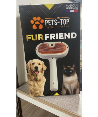 PETS-TOP 3 in 1 Spray Cat Brush for Long and Short Hair Cats Anti-Static with Water Tank, Self-Cleaning Button - Buy Online on GoSupps.com