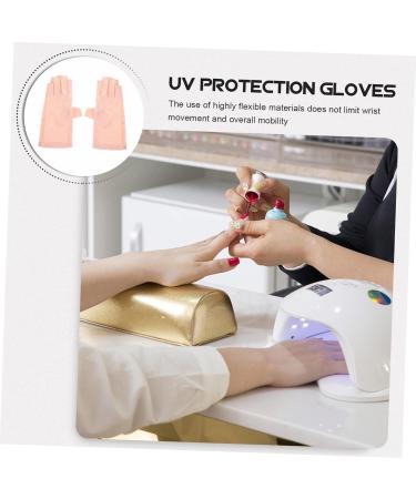 POPETPOP 4 Pairs Sun Protection Half Finger Gloves Mittens Anti-uv Gloves Manicure Protective Accessory Manicure Skin Gloves Gloves Manicure Tools Accessories Miss Summer Nylon - Buy Online on GoSupps.com