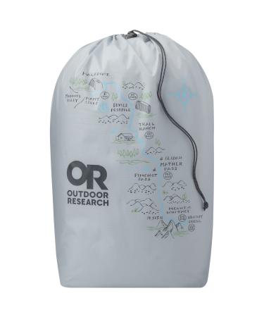 Outdoor Research PackOut Graphic Stuff Sack 15L Titanium One Size