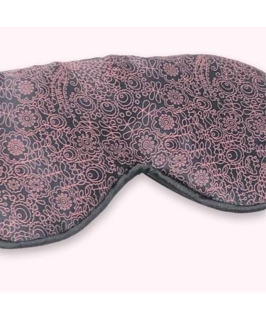 Shop Friends of Meditation 100% Mulberry Silk Sleep Mask - Red Print Eye Mask for Comfortable Sleep | International Shipping Available - Buy Online on GoSupps.com