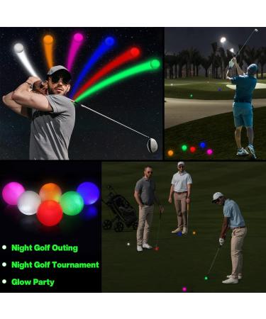 Big Teeth Glow in the Dark Golf Balls - 6 Pack LED Light Up Balls in 6 Colors - Buy Online on GoSupps.com