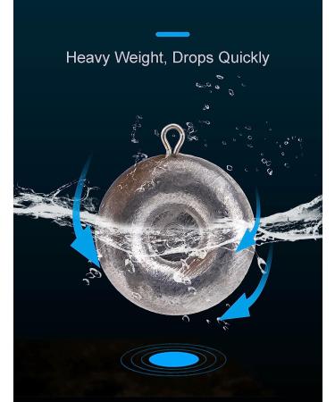 Hlotmeky 1oz Saltwater Coin Sinkers for Drifting Trolling Fishing - 10 Pack - Buy Online on GoSupps.com