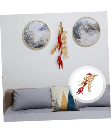 Zerodeko 6 Pcs Simulation Vegetable Pendant Chili Pepper Ornament Party Layout Prop Halloween Garland Fruit Decor Mexico Decorations Desk Topper Fake Corn Red Model Hardened Foam Red Beigex2pcs 13X53CMx2pcs - Buy Online on GoSupps.com