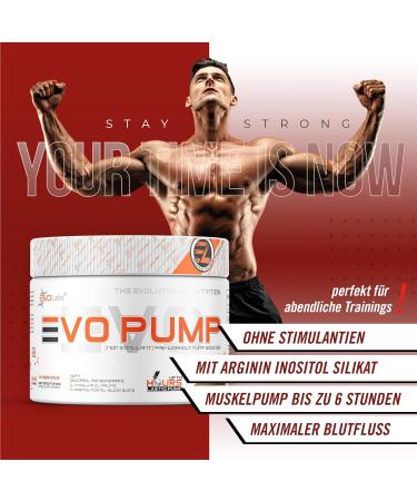 Evolabs Evo-Pump Pre Workout Booster - Instant Pump & Energy Boost | 240g Cola-Citrus Powder for Ultimate Performance - Buy Online on GoSupps.com