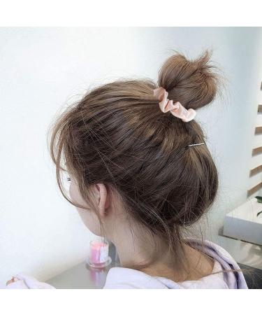 12 Pcs Satin Hair Scrunchies for Women Girls Elastic Silk Hair Bands Skinny Hair Ties Soft Satin Scrunchies for Hair Accessories - Buy Online on GoSupps.com