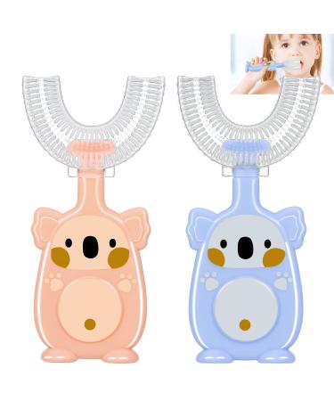 Fanshionide children and shaped toothbrush 2 pieces of silicone children's toothbrush and form 6-12 years 360 degrees toothbrush for the whole mouth manual toothbrush massage gums (6-12 years) - Buy Online on GoSupps.com