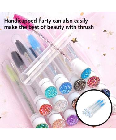 dijiusidy 5 Pieces Portable Eyelash Brush with Tube Adults Dustproof Single Use Eyebrow Eyelashes Brushes Makeup Tool Cosmetic Blue Type 2 - Buy Online on GoSupps.com