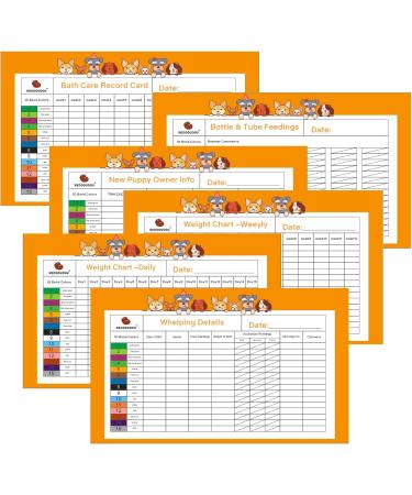 Puppy Kitten Whelping Kit with Record Keeping Charts, Collars, Aspirator, Cord Clamps - Newborn Dogs Cats Pet Supplies - Buy Online on GoSupps.com