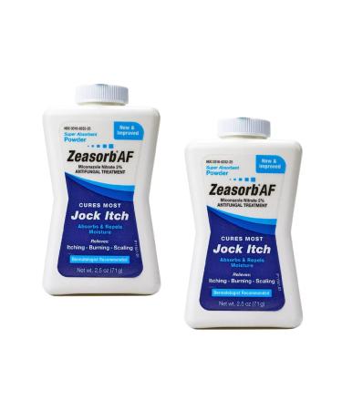 Zeasorb Antifungal Treatment Powder, Jock Itch, 2.5 Ounce (Pack of 2) by Zeasorb