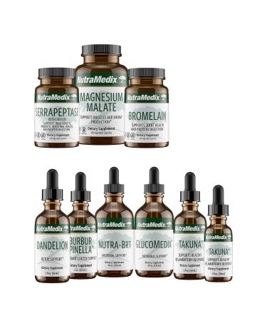 NutraMedix Herbal Supplements for Full Body Detox, Cleanse & Energy Support - Cowden+ Support Program, Month 2 - Sweet Leaf Stevia & Cats Claw Extract, Burbur Pinella & More Cowden+ Support Program Month 2