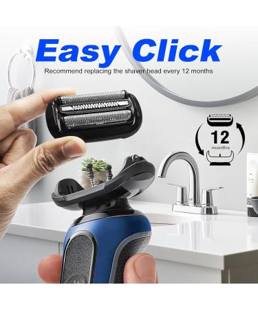 Buy Braun 53B Replacement Head for Series 5 & 6 - Wet & Dry Foil & Cutters (2 Pack) - Compatible with 5018s 5020s 5035s 5049cs 5050cs 6020s 6040cs 6072cc 6075cc 6090cc - International Shipping Available - Buy Online on GoSupps.com