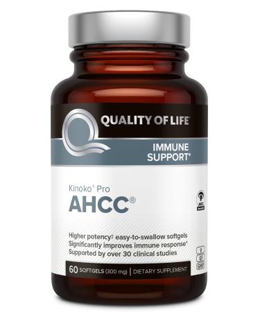 Quality of Life Labs AHCC RX 300 mg 60 Softgels - Buy Online on GoSupps.com