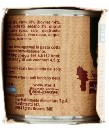  Italian Gourmet E.R. My Gran rag Star Neapolitan inspiration Lot de 6 sauce tomate avec fond rustique 2 x 100 g de sauce tomate + polpa italien gourmet 400 g - Buy Online on GoSupps.com