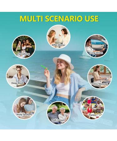 NEWUPGRADED Mint Flavored Chewable Essential Oil Breath Stick Aroma Chew Stick with 6 Refill Cores Oral Fixation Tool for Stress Relief Improving Pen Biting & Other Habits - Buy Online on GoSupps.com