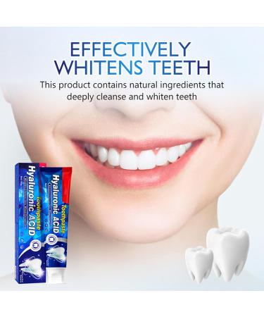 Hyaluronic Acid Toothpaste for Deep Cleaning & Whitening | Spot & Bad Breath Removal | Gum & Tissue Care (1 pc) - Buy Online on GoSupps.com