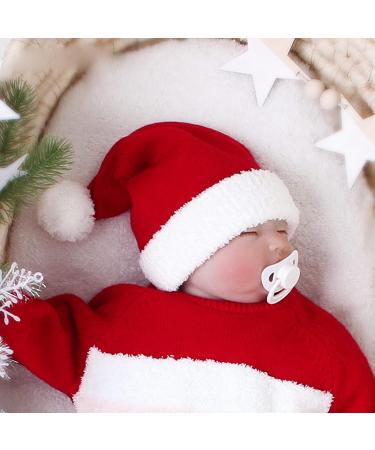 KONVINIT Baby Santa Hat - Knitted Toddler Christmas Hat for Boy/Girl 2-5 Years - Buy Online on GoSupps.com
