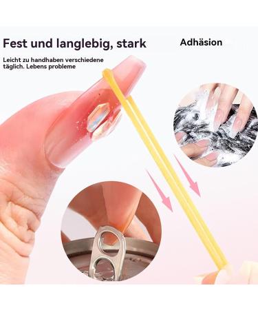 Derwrtup nail gel solid nail glue clear solid nail tips 30ml adhesive modeling gel for women - Buy Online on GoSupps.com