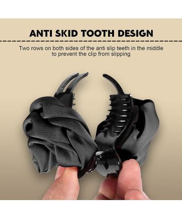 Elegant Rose Hair Clip | Strong Floral Claw for Thick Hair | Hair Accessories for Women & Girls | Black - Buy Online on GoSupps.com