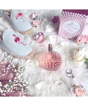 Princesse Marina de Bourbon Cristal Royal Rose Eau de Parfum for Women - Opens with Rose Lemon and Pear - Blended with Peach Freesia and Violet - For Joyful and Radiant Ladies - 3.4 oz 3.4 Ounce (Pack of 1) - Buy Online on GoSupps.com