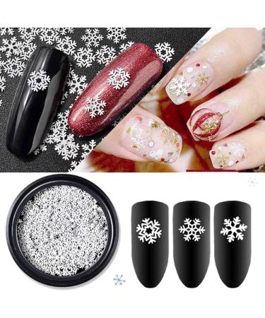 Jeenuuder Nails Decorations 1Box Snowflake Shaped Dazzling Nail Sticker Nails Art Decoration - Buy Online on GoSupps.com