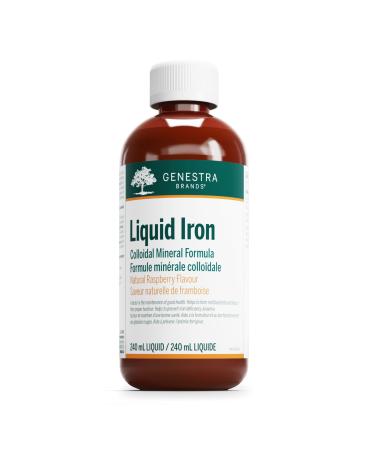 Genestra Brands - Liquid Iron - Colloidal Mineral Formula - 240 ml Liquid - Natural Raspberry Flavour