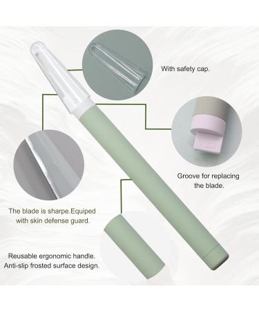 Simnice Dermaplaning Tool - Professional Face & Eyebrow Razor for Women | Peach Fuzz Removal & Exfoliation with Replaceable Blades & Reusable Makeup Pads - Buy Online on GoSupps.com